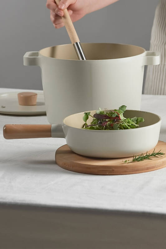 Fika Alüminyum Döküm Wok Tava 26Cm, Bej - 4