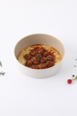 Fika Seramik Kaplama Yuvarlak Fırın Tepsisi - 28 CM - Neoflam