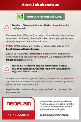 Fika Seramik Kaplama Yuvarlak Fırın Tepsisi - 28 CM - Neoflam (1)