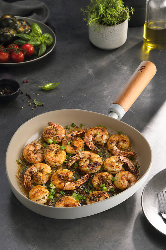 Fika Apex Seramik Kaplama İndüksiyonlu 4 Parça Tencere ve Tava Seti - Bej - 5