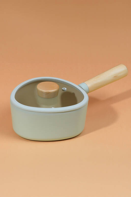 Fika Apex Seramik Kaplama İndüksiyonlu Sos Tenceresi 18 CM - Bej - 6