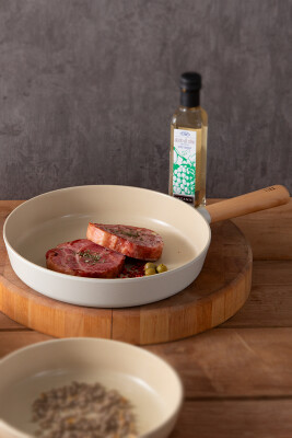 Fika Bej Tencere Ve Tava Seti 5 Parça - 6