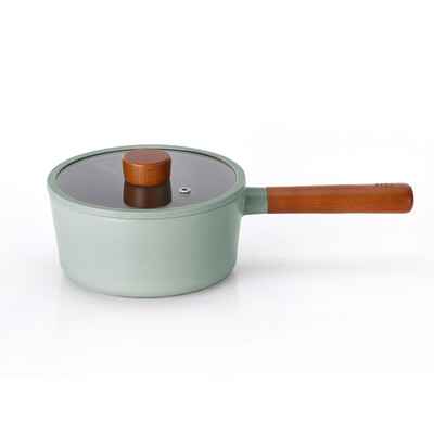 Fika Cam Kapaklı Alüminyum Döküm Sos Tenceresi 18 Cm Gri - 5