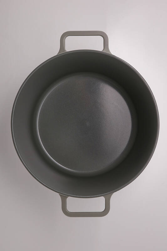 Fika Cam Kapaklı Alüminyum Döküm Tencere 22Cm Gri - 4