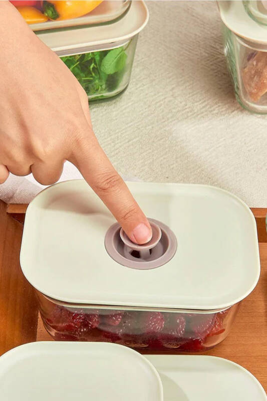 Fika Clık Dikdörtgen Saklama Kabı 1380Ml Bej - 4