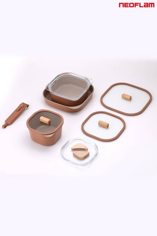 Fika Comfort Terracota Tencere ve Tava Seti 10 Parça - 1