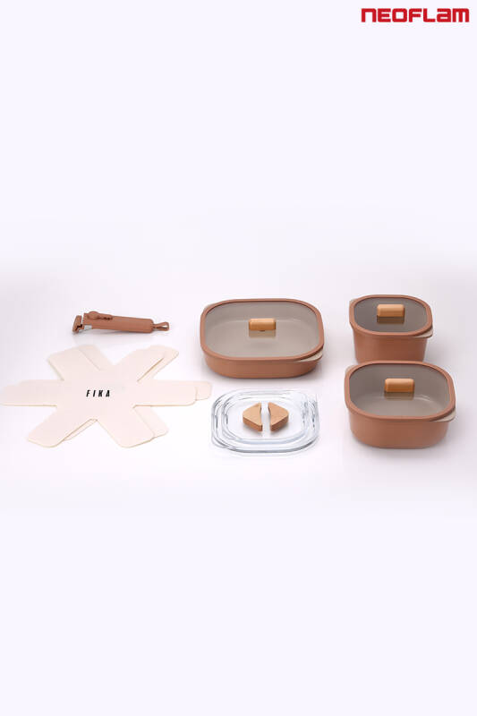 Fika Comfort Terracota Tencere ve Tava Seti 10 Parça - 2
