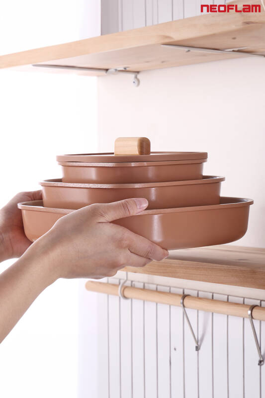 Fika Comfort Terracota Tencere ve Tava Seti 10 Parça - 5
