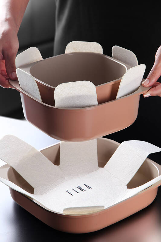 Fika Comfort Seramik Kaplama Terracota Tencere ve Tava Seti - 10 Parça - 6