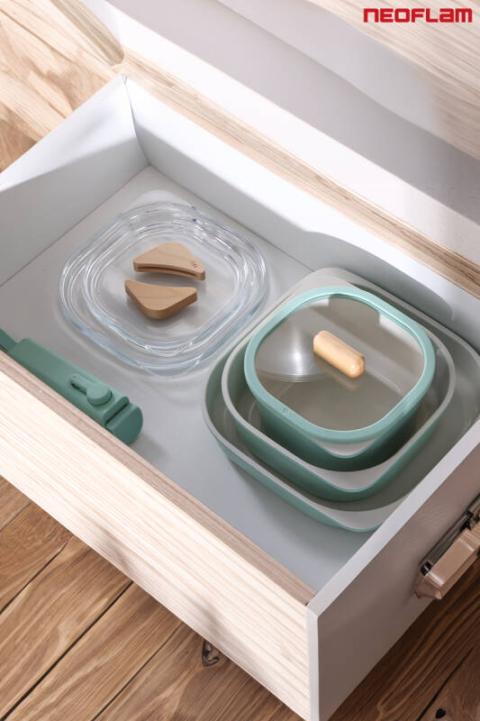 Fika Comfort Yeşil Tencere ve Tava Seti 10 Parça - 7