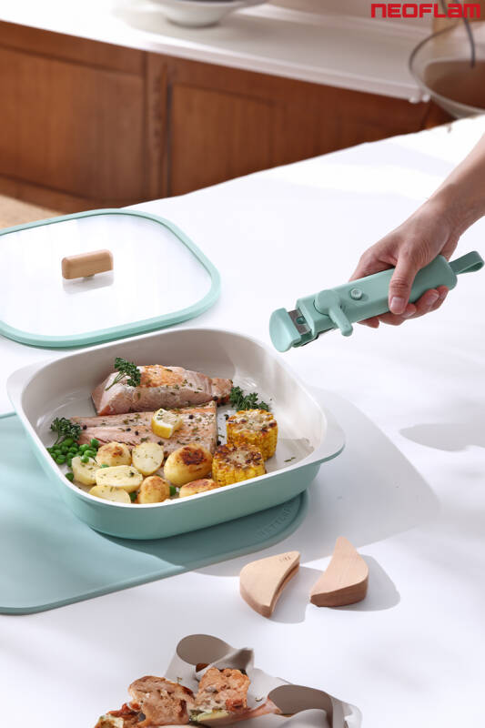 Fika Comfort Yeşil Tencere ve Tava Seti 10 Parça - 8
