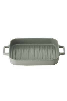 Fika Dikdörtgen Aluminyum Grill Tava 28Cm Gri - 3