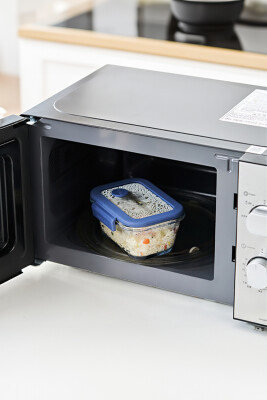 Fika Glace Vakumlu Cam Saklama Kabı 1200ML Mavi - 5