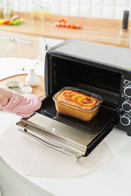 Fika Glace Vakumlu Cam Saklama Kabı 1200ML Mavi - 6