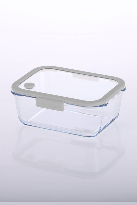 Fika Glace Vakumlu Cam Saklama Kabı 1900ML Gri - 8