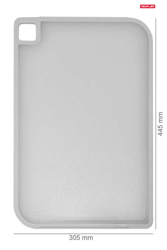 Fika Kesme Tahtası Büyük 305*445*9 Mm Gri - 3