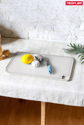 Fika Microban Kesme Tahtası Orta 254*368*8 Mm Gri - Neoflam