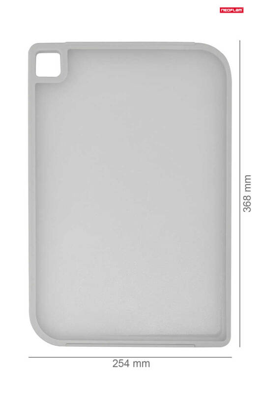 Fika Microban Kesme Tahtası Orta 254*368*8 Mm Gri - 3