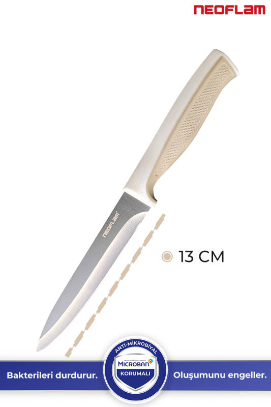 Fika Microban Çok Amaçlı Bıçak 13Cm, Bej - 3