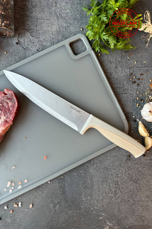 Fika Microban Şef Bıçağı 20 Cm, Bej - 1