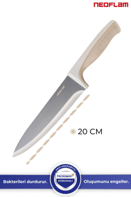 Fika Microban Şef Bıçağı 20 Cm, Bej - 3