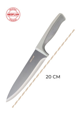 Fika Microban Şef Bıçağı 20 Cm, Gri - 3