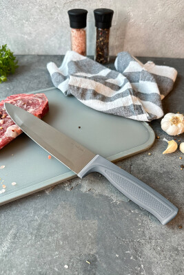 Fika Microban Şef Bıçağı 20 Cm, Gri - Neoflam