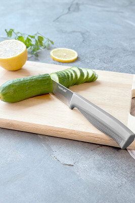 Fika Microban Soyma Bıçağı 8Cm, Gri - 4