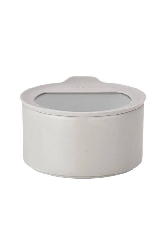 Fika One Seramik Saklama Kabı 1000Ml Buz Beyaz - 1