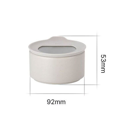 Fika One Seramik Saklama Kabı 200Ml Buz Beyaz - 2