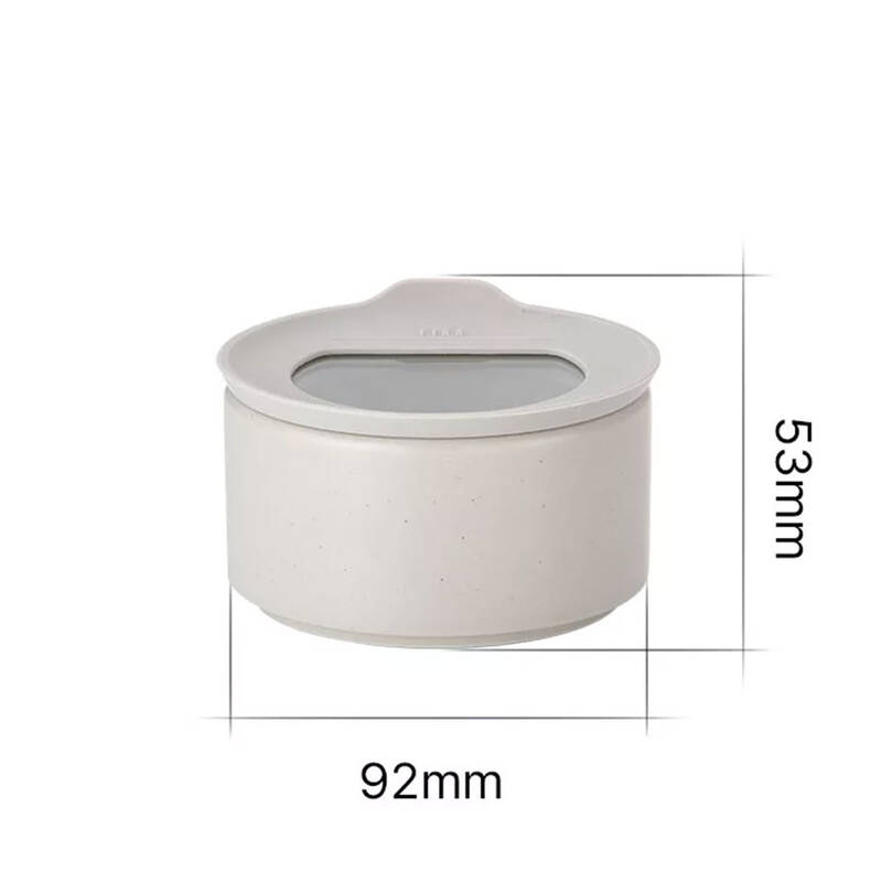 Fika One Seramik Saklama Kabı 200Ml Buz Beyaz - 2