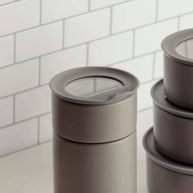 Fika One Seramik Saklama Kabı 200Ml Gri - 4
