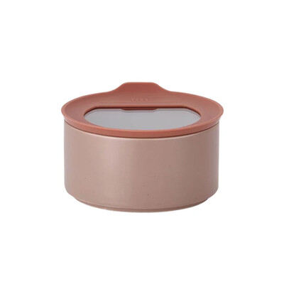 Fika One Seramik Saklama Kabı 420Ml Pembe - 1
