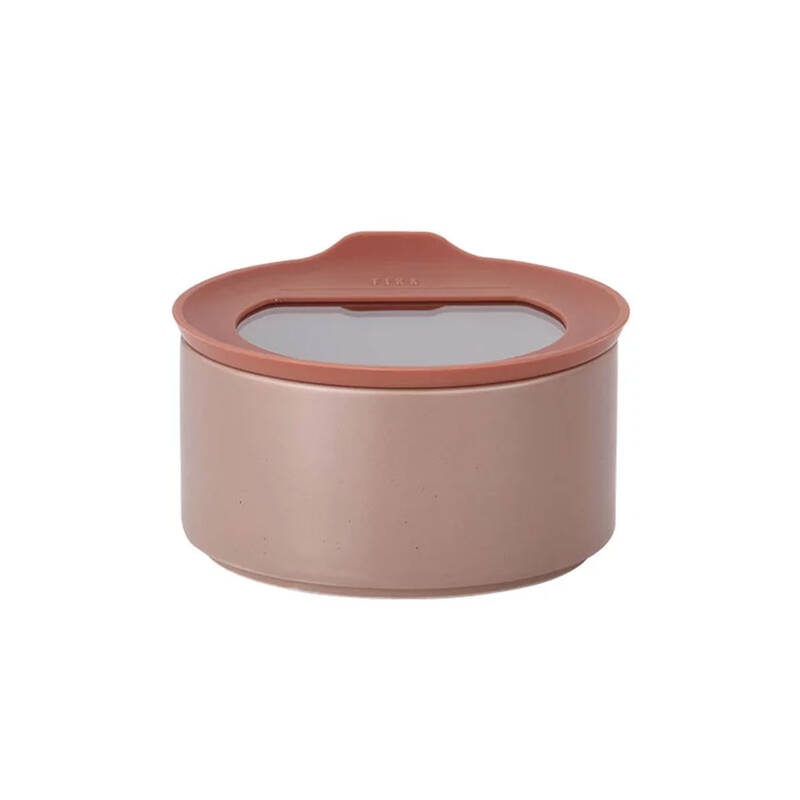 Fika One Seramik Saklama Kabı 420Ml Pembe - 1