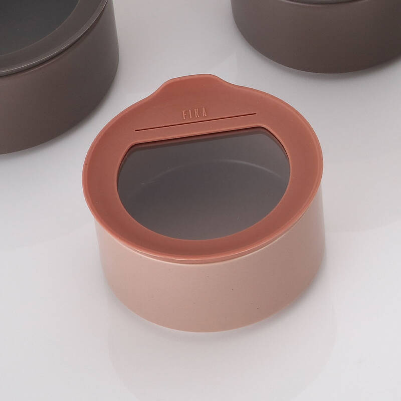 Fika One Seramik Saklama Kabı 420Ml Pembe - 4