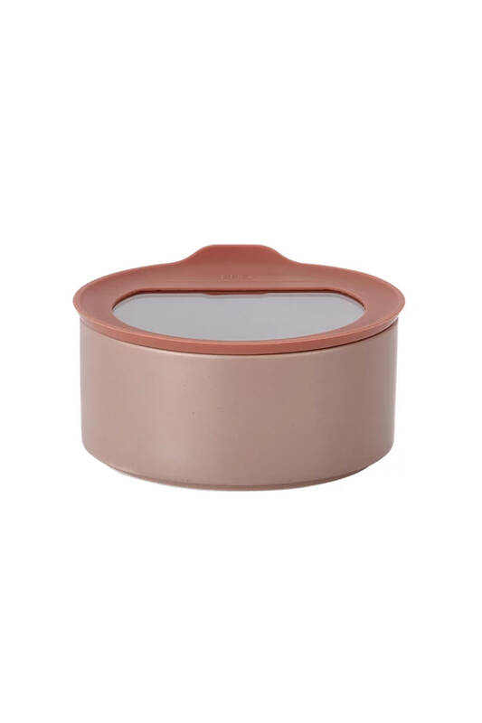 Fika One Seramik Saklama Kabı 600Ml Pembe - 1
