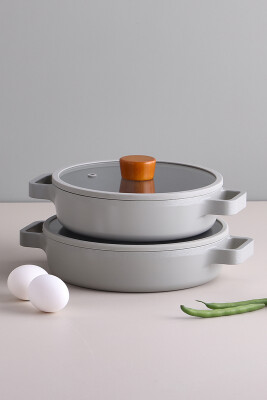 Fika Sahan Set 2'li 20-22 CM - Gri - Neoflam (1)