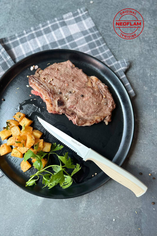 Fika Tırtıklı Steak Bıçağı,11 Cm Bej - 6