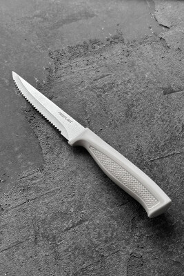 Fika Tırtıklı Steak Bıçağı,11 Cm Gri - 1