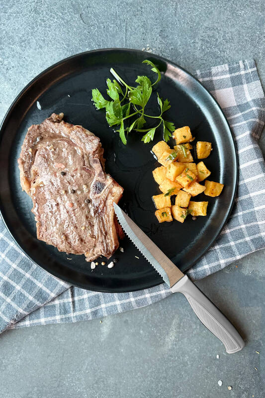 Fika Tırtıklı Steak Bıçağı,11 Cm Gri - 2