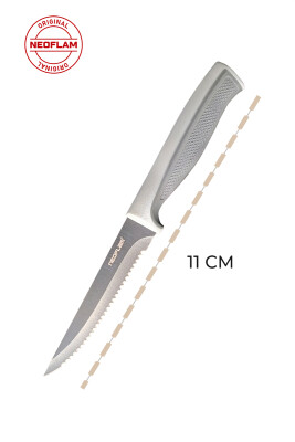 Fika Tırtıklı Steak Bıçağı,11 Cm Gri - 3