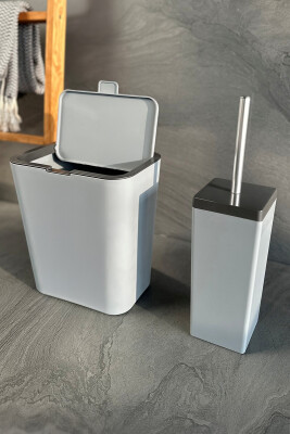 Flip 2'li Banyo Seti - Gri - Primanova (1)