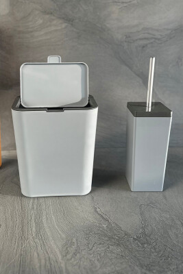 Flip 2'li Banyo Seti - Gri - 4