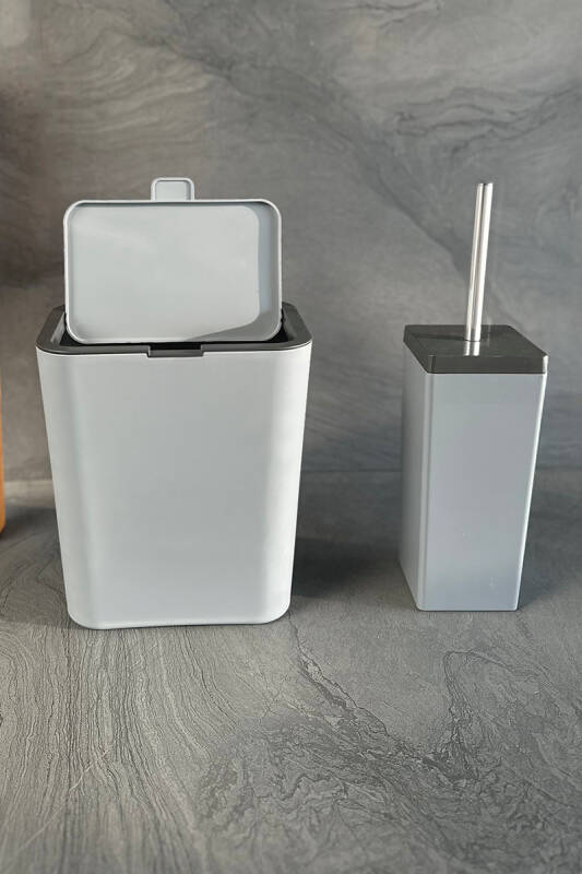 Flip 2'li Banyo Seti - Gri - 4