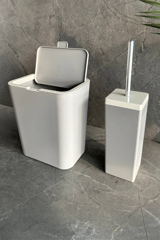 Flip 2'li Banyo Seti - Koyu Bej - 2