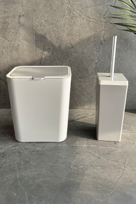 Flip 2'li Banyo Seti - Koyu Bej - Primanova