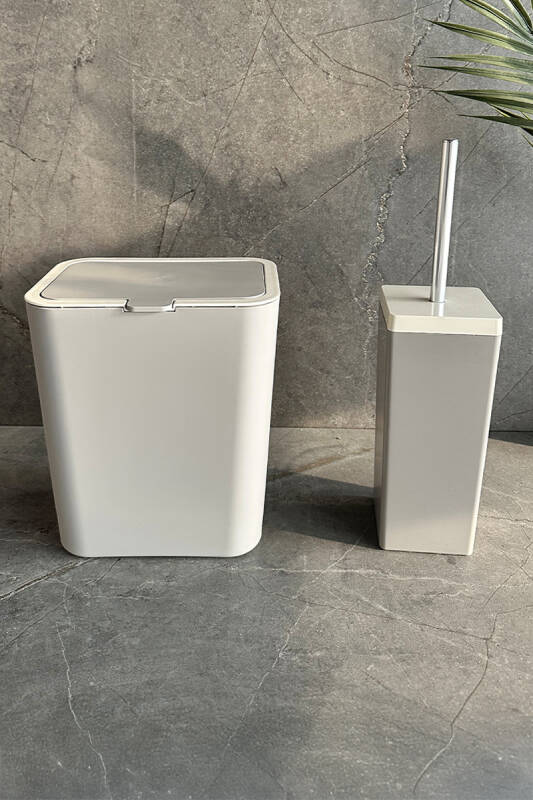 Flip 2'li Banyo Seti - Koyu Bej - 1