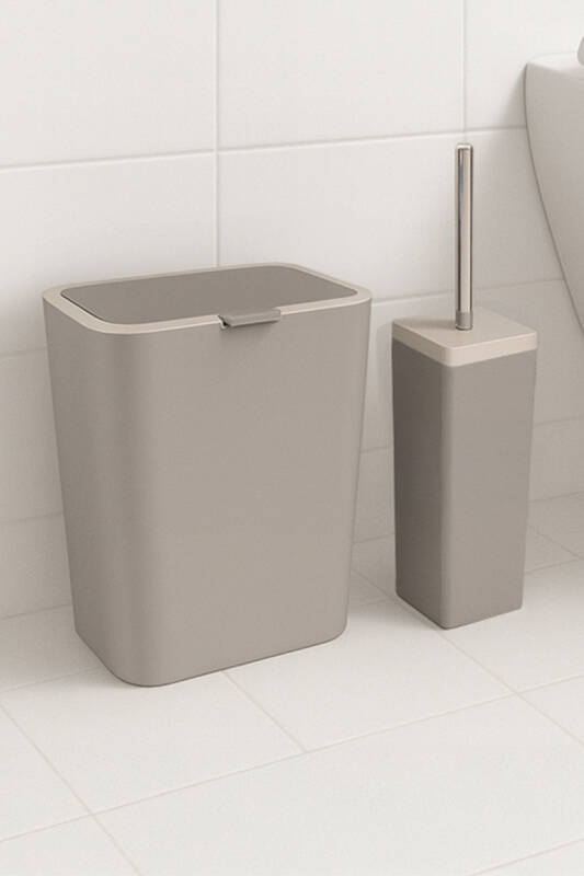 Flip 2'li Banyo Seti - Koyu Bej - 5