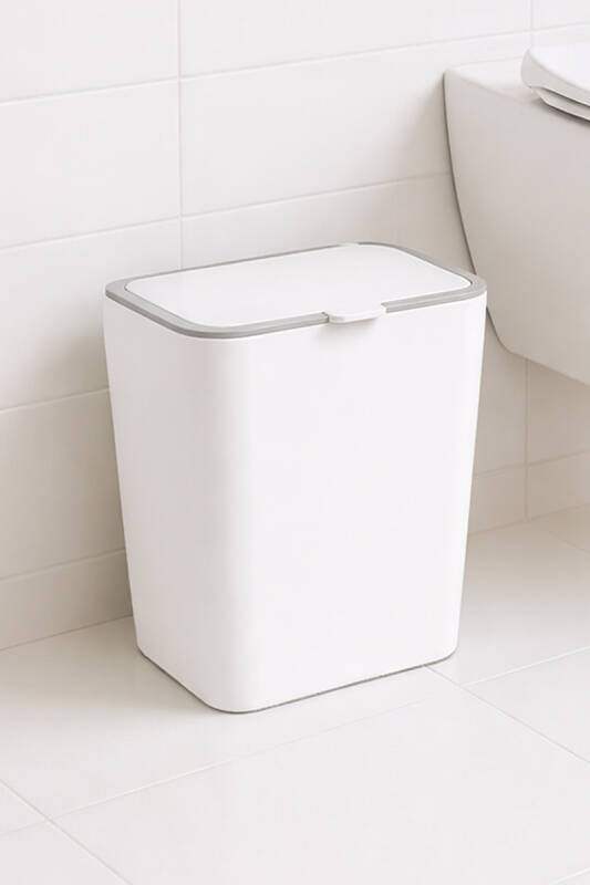 Flip 6 LT Banyo Mutfak Tezgah Üstü Çöp kovası - Beyaz - 4