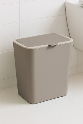 Flip Banyo Mutfak Tezgah Üstü Çöp kovası - Kum Beji - 4